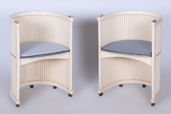 Ensemble de sièges Art nouveau restauré, par H.G. Reinstein, Beech, Autriche, années 1910 – Coins salon (photo 46 of 54)