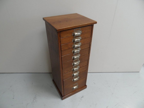 Mobile archivio vintage in rovere con cassetti – Cassettiere, Wood (photo 2 of 14)