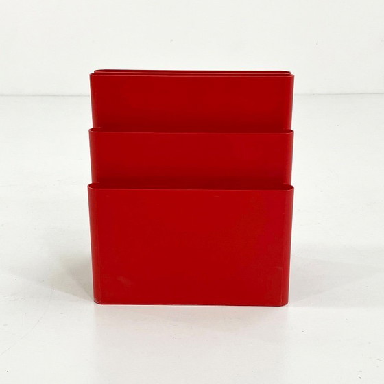 Image 1 of Portariviste rosso di Giotto Stoppino per Kartell, anni &#39;70