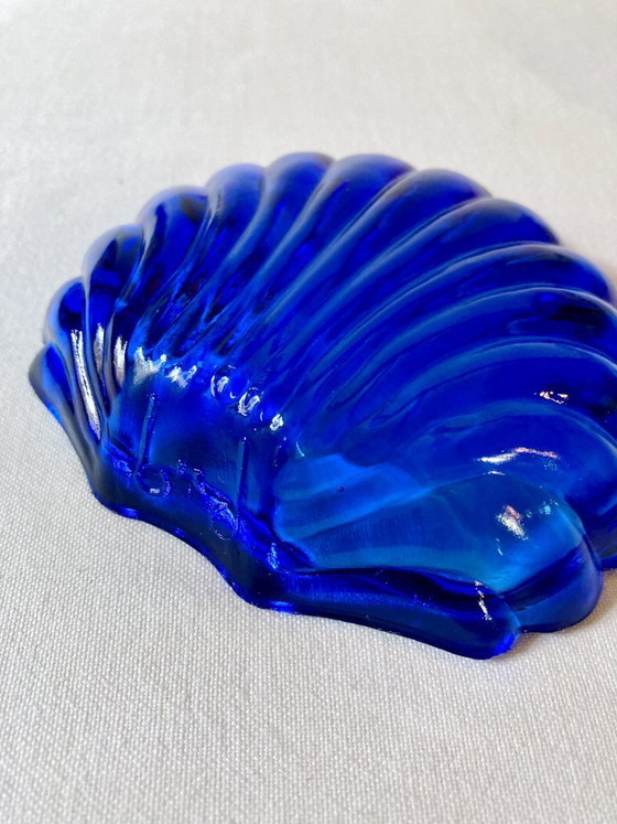 Image 1 of Silver-plated metal seashell butter dish, 1950s