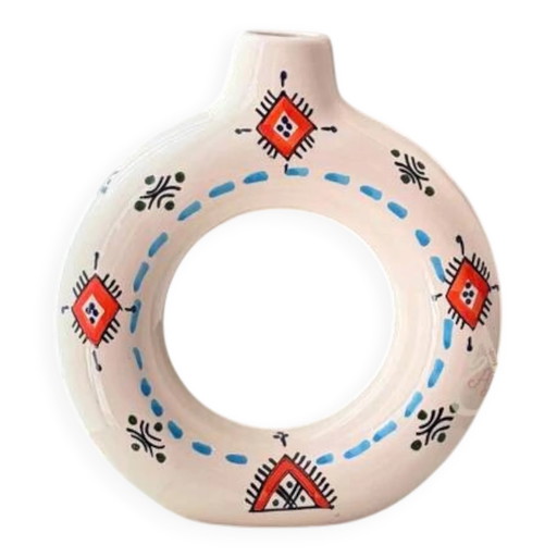 Ambachtelijke vaas Tafoukt Amazigh Ameqrane