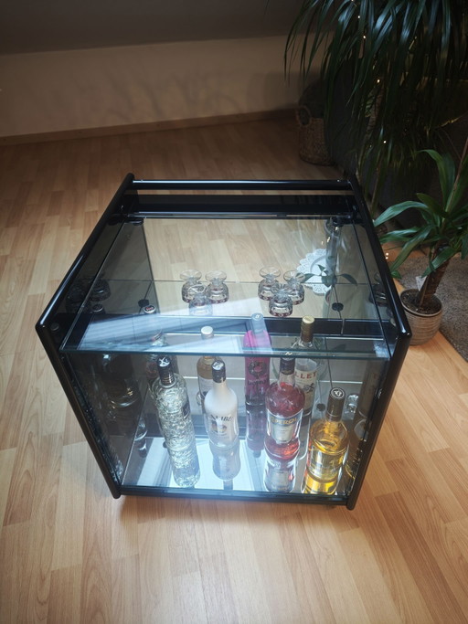 Meuble Bar / Chariot Bar Original Cattelan Italia Vintage Années 80