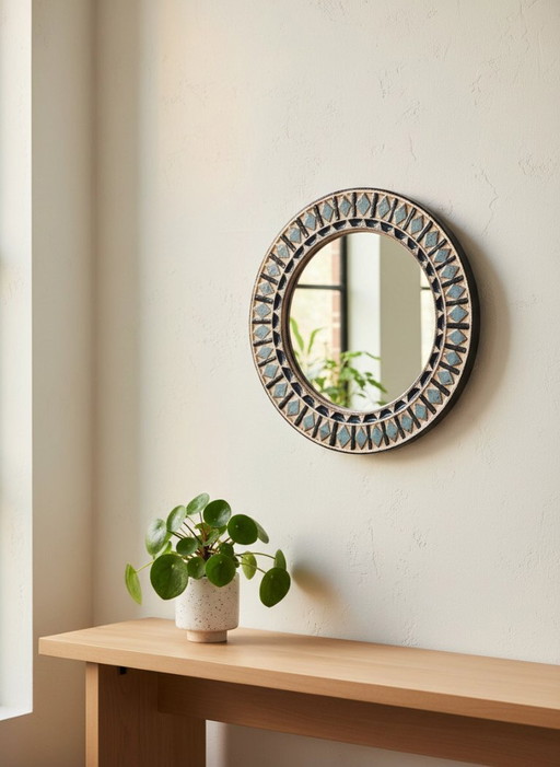 Specchio in ceramica Roland Zobel