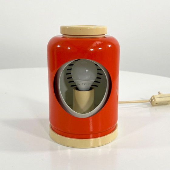 Image 1 of Orangefarbene Eclipse-Tischlampe von Goffredo Reggiani für Reggiani, 1960er Jahre