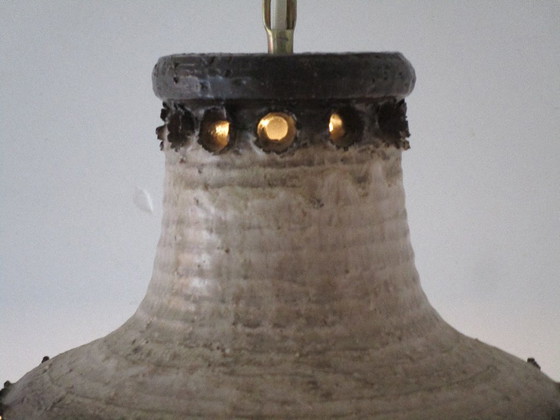 Vintage Danish ceramic pendant lamp from the 1970s (photo 3 of 17)