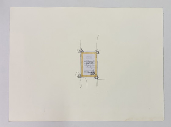 Image 1 of Quadro Serigrafia Franco Azzinari, all’ombra degli ulivi 60x80cm, arte moderna
