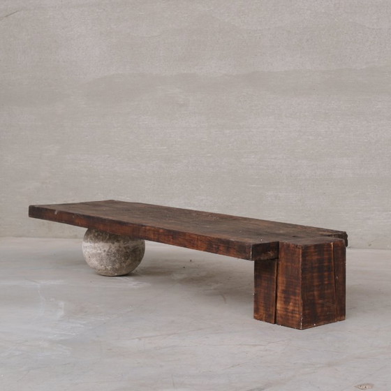 Image 1 of Mesa de centro antigua francesa hecha a medida por un artista