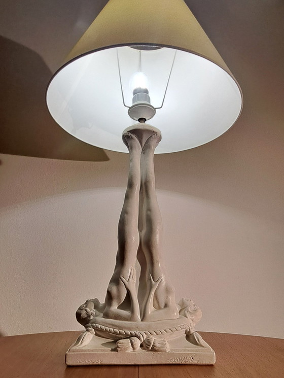 Image 1 of Lampe de table sculpturale rare Art Déco / Milieu du XXe siècle – Excellent état