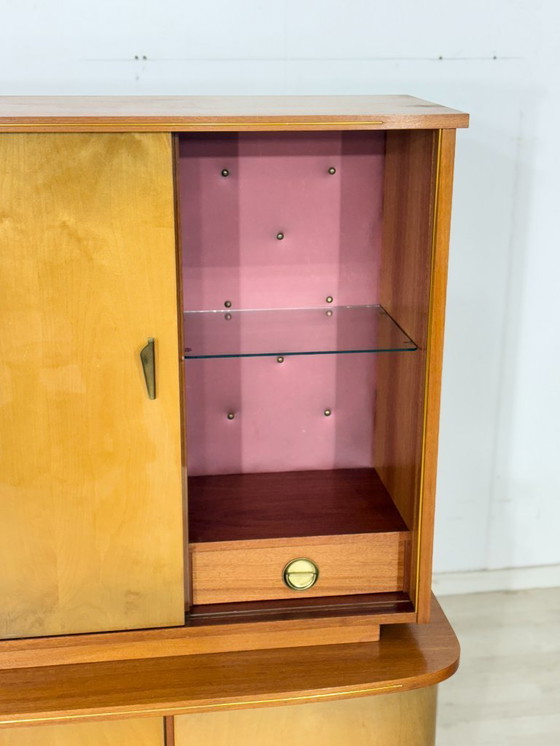 Image 1 of Beautiful vintage highboard / bar cabinet / sideboard / china cabinet