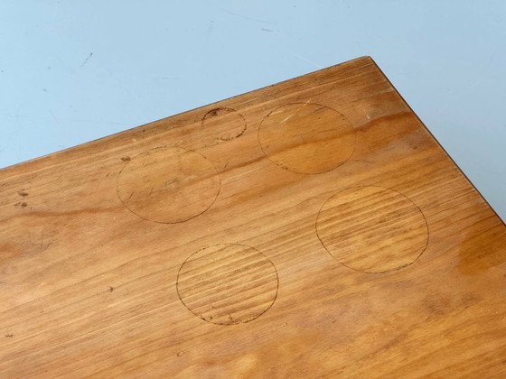 Image 1 of Banc/siège simple en bois de hêtre, Suisse, années 1970