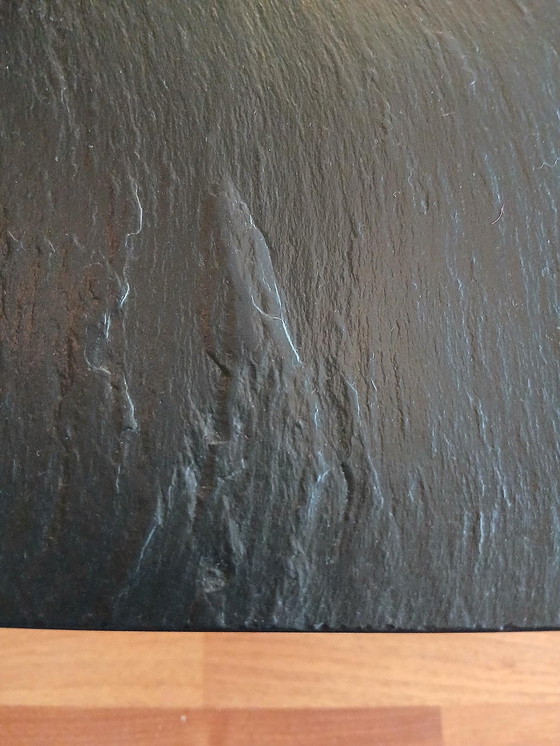 Image 1 of Tavolino in ardesia cromata Peter Draenert Style