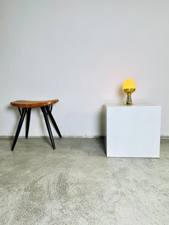 Model B-225/M Brass & Milk Glass Table Lamp by Hans-Agne Jakobsson for Markaryd AB, Sweden, 1960s (photo 4 of 9)