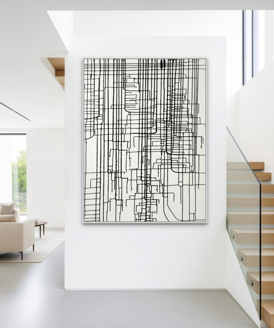 Natia Antadze Abstrakte Komposition XXL – Gemälde & Zeichnungen, Canvas (photo 2 of 15)