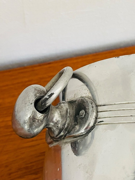 Vintage Verzilverde Champagnekoeler, Moet & Chandon, door Argit – Tafelaccessoires, Metal (photo 17 of 20)