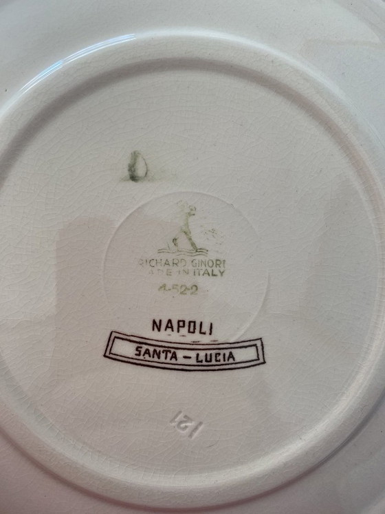 Image 1 of Título: Platos de porcelana fina de Richard Ginori - Colección "Paisajes italianos"