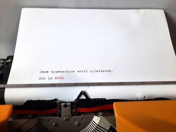 Image 1 of Canary yellow beauty: Sperry Remington Ten Forty portable typewriter (1970s)