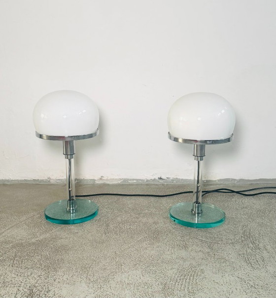 Image 1 of Lampe de bureau WG-24 de Wilhelm Wagenfeld pour Tecnolumen, Suède, années 1980