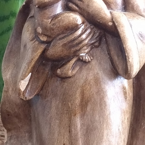 Image 1 of Statua in gesso della Vergine Maria e di Gesù bambino