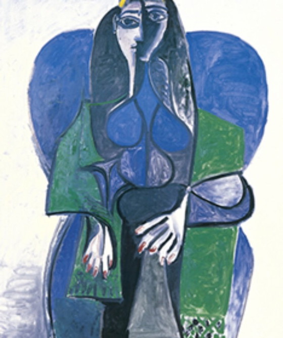 Femme Assise à l'Écharpe Verte – Pablo Picasso Stampa artistica dopo il 1960 Originale – Stampe artistiche (photo 4 of 5)