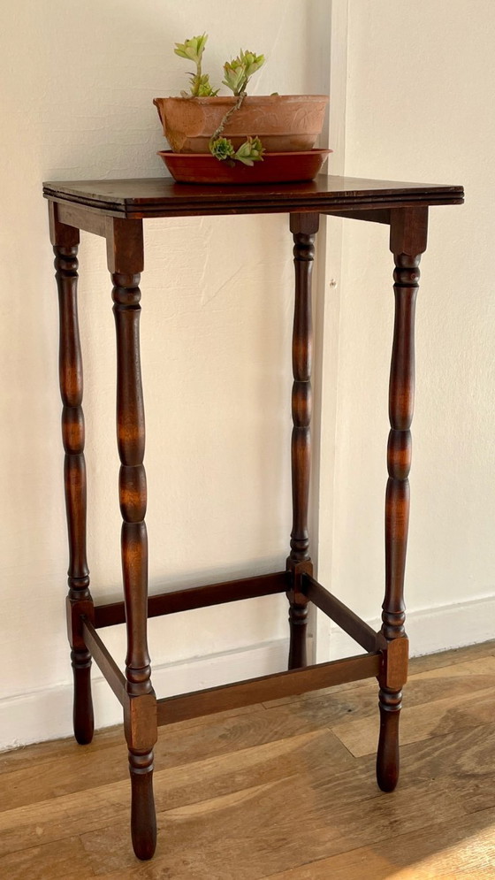 Image 1 of TAFEL Haute CHEVET gedraaid hout stijl