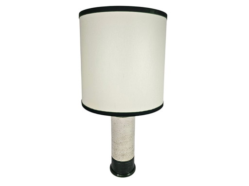 Bitossi para Bergboms &amp; Co - Aldo Londi - Lámpara de mesa - verde/blanco - cerámica - años 60