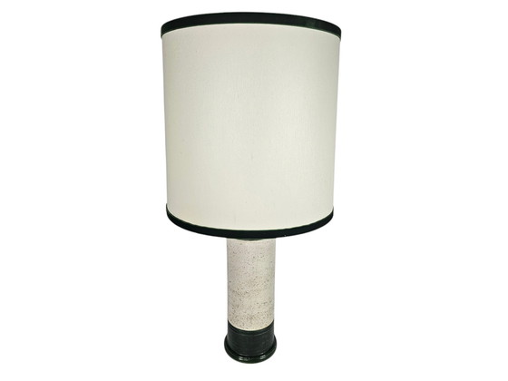 Image 1 of Bitossi voor Bergboms & Co - Aldo Londi - tafellamp - groen/wit - keramiek - 60's