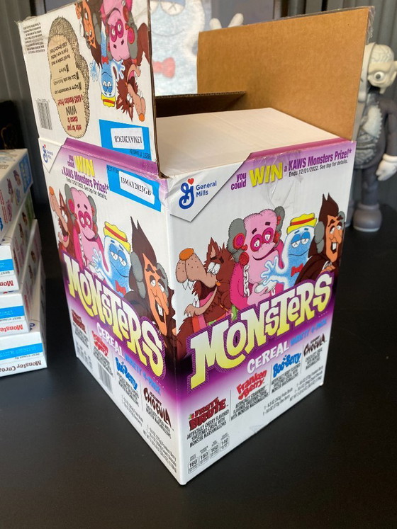 Image 1 of Kaws Monsters Cereal Pack of 4 boxes with their packaging 2023