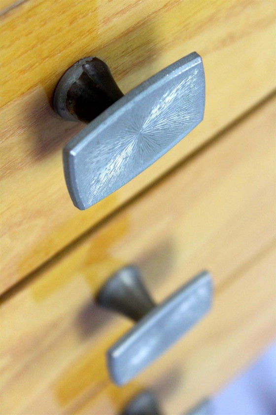 Image 1 of Mid-Century Modular Ash Desk with Mirror from Up Zavody, Czechoslovakia, 1970s