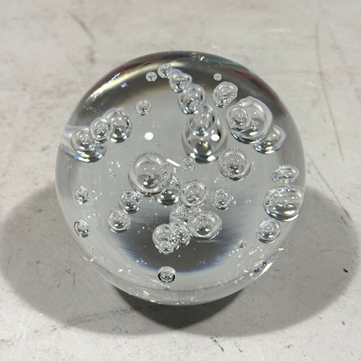 Glazen presse papier Zweden 1960's