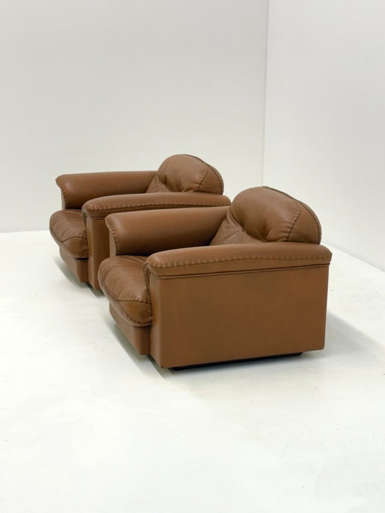 Image 1 of Poltrone vintage color cammello De Sede DS-101