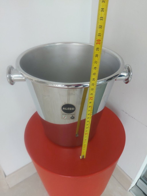 Enfriador de vino y champán Alessi Ettore Sottsass 5052, 0,7 l, acero inoxidable