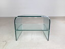Original Couchtisch Fiam Italia Beistelltisch Glas 1980s
