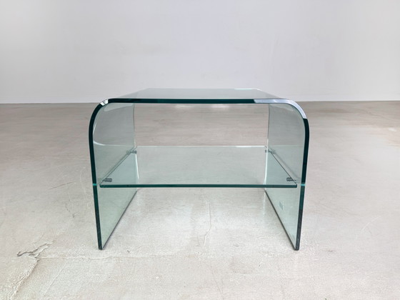 Image 1 of Mesa de centro original Fiam Italia, mesa auxiliar de cristal, años 80