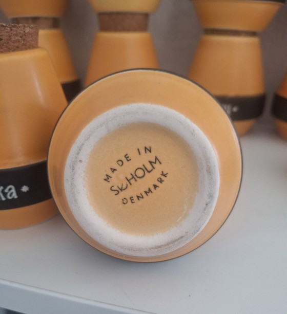 Image 1 of 12 Søholm vintage spice jars. Denmark.