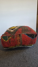 Vintage abstract pouf