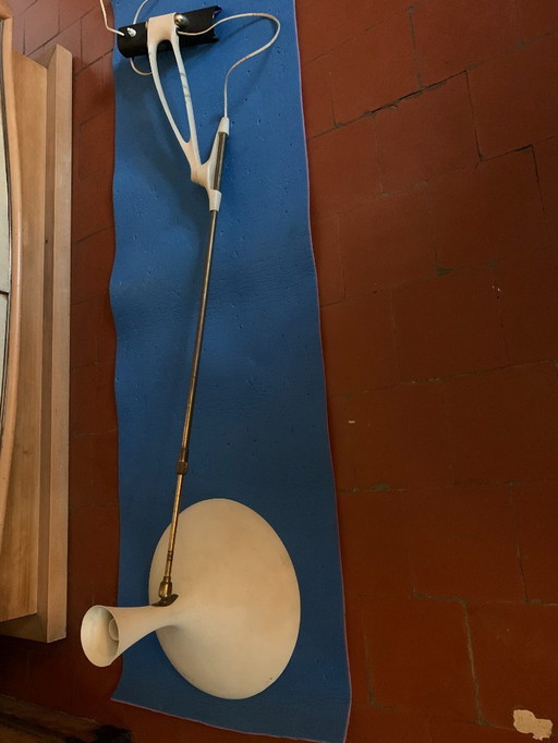 Louis Kalf 1950 telescopic wall lamp and counterweight