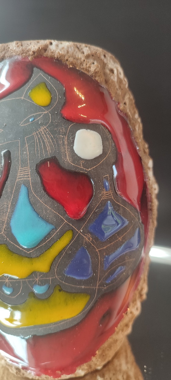 Image 1 of Céramique Italienne Luigi SANTI (1907-1981) Décor Zoomorphe
