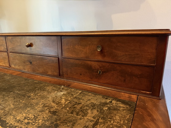Antique Louis Philippe Style Desk – Leather, Wood (photo 7 of 11)