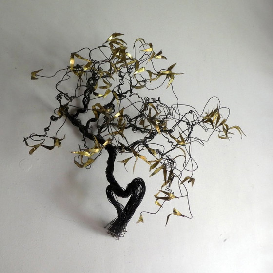 Brass Wall Sculpture by Daniel D'Haeseleer, 1970s (photo 9 of 11)
