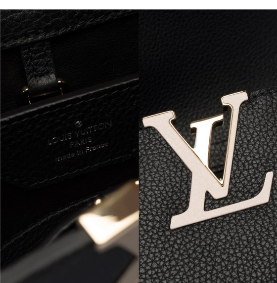Image 1 of Borsa LOUIS VUITTON Capucines in Cuir Noir - 103320