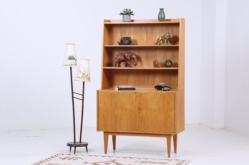 Vintage Hellerau shelf from the 602 series | Mid - Century bookshelf | Retro wooden storage 60s 70s #07-06