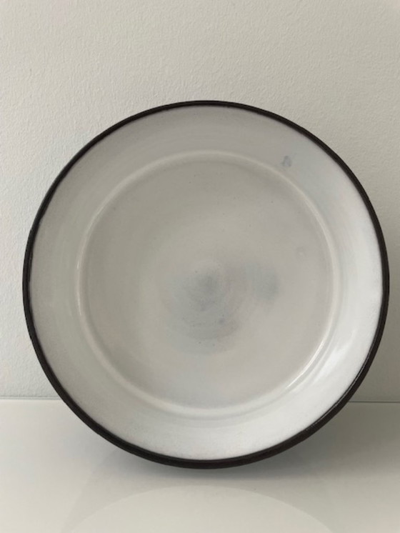 Image 1 of Vintage Scandinavische keramieken schaal – blauw glazuur