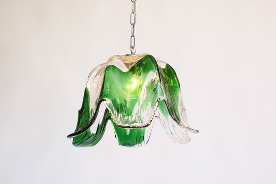 Image 1 of 1x Lampada a sospensione vintage in vetro di Murano