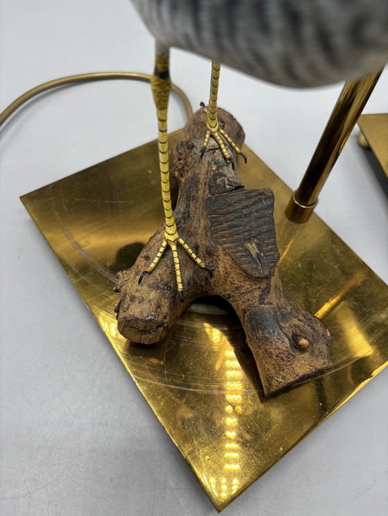 Image 1 of Hollywood-Regency-Vogel-Tischlampen