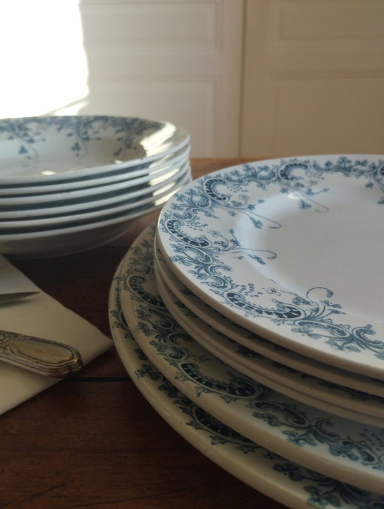 Image 1 of Vajilla de piedra de hierro "bizantina" de Saint-Amand & Hamage