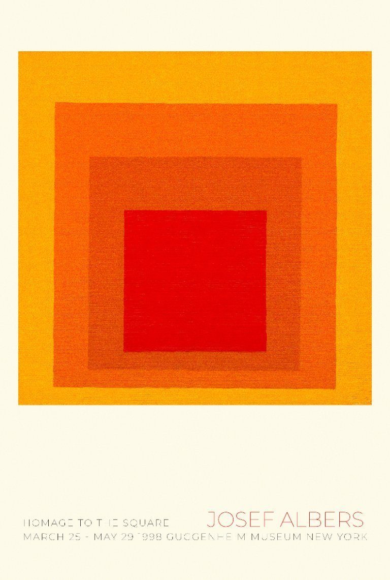 Josef Albers - Museum New York 1998 - Poster 70 x 100 cm | €63