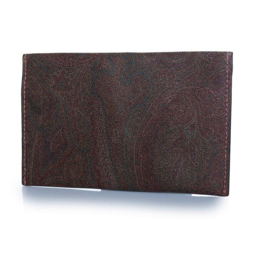 Etro Clutch aus Leder mit Paisley-Print