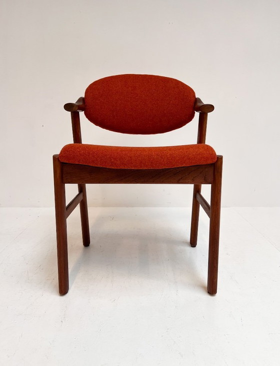 Image 1 of Satz neu bezogener dänischer Designstühle von Schou Anderson, 1960er Jahre