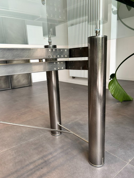 Tavolo da pranzo Belgochrom Antigone – Nero Cromo Spazzolato – 240 cm – Tavoli da pranzo, Metal (photo 4 of 10)