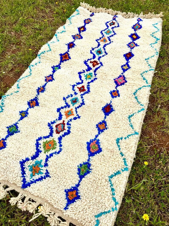 Handgefertigter marokkanischer Teppich 2.5x1.5m – Teppiche & Läufer, Wool, Cotton (photo 4 of 7)